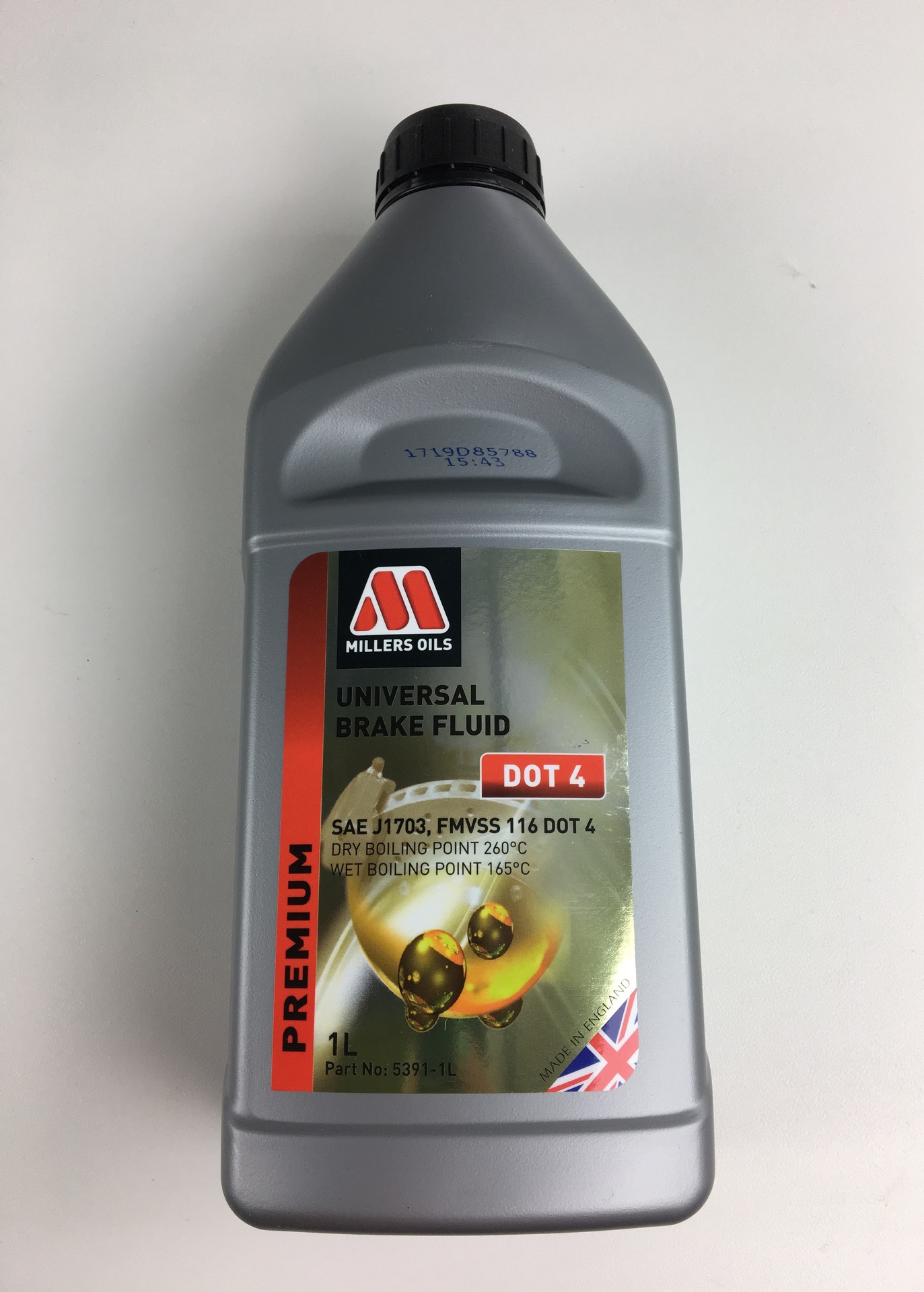 [MIL6] Volvo Millers brake fluid DOT4 1 ltr Volvo part no MIL6