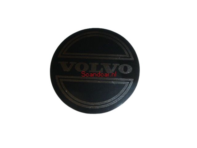 Sticker"Volvo" naafdop zwart op chroom 42mm 140, 145, 164, Amazon 121, Amazon 122 S, Amazon 220, P 1800, P 1800 E, P 1800 ES, P 210 Duett, Pv 444, PV 445 DUETT, Pv 544