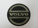 Sticker "Volvo" naafdop zwart op chroom 90mm 140, 145, 164, 240, 260, 740, 760, 780, 940, 960, Amazon 121, Amazon 122 S, Amazon 220, P 1800, P 1800 E, P 1800 ES, P 210 Duett, Pv 444, PV 445 DUETT, Pv 544, S90, V90