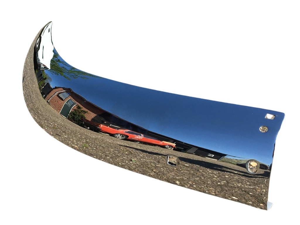 Volvo Bumper PV444+PV544 1954+ rear right stainless steel Volvo part no 651838S