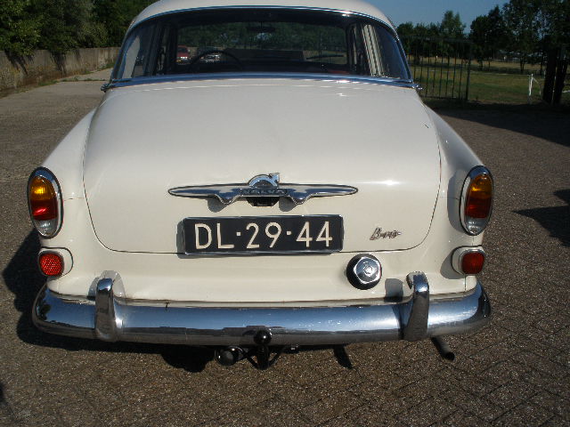 Volvo Amazon rear bumper complete with rosettes in polished stainless steel Volvo part no 653305SET