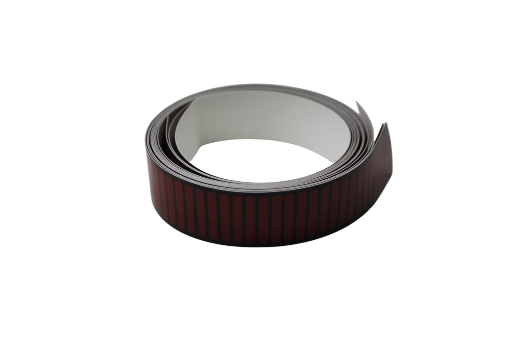 Volvo Striping bumper 240+260 rear RED reflective (set 3pcs) -1980 aluminum bumper Volvo part no 1128741