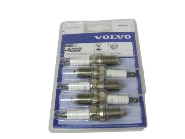 Bougieset 5 cil turbo 850+S70+V70+C70+S60+S80+XC90 1994 B5234T5 orig Volvo