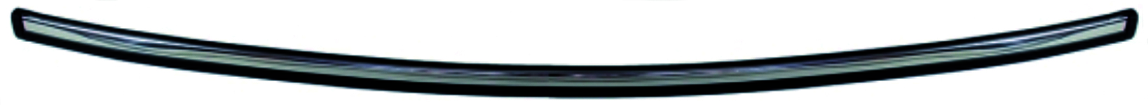 [1372328] Volvo Decorative strip bumper 240+260 center front chrome stainless steel (1312364) 240 NML Volvo part no 1372328