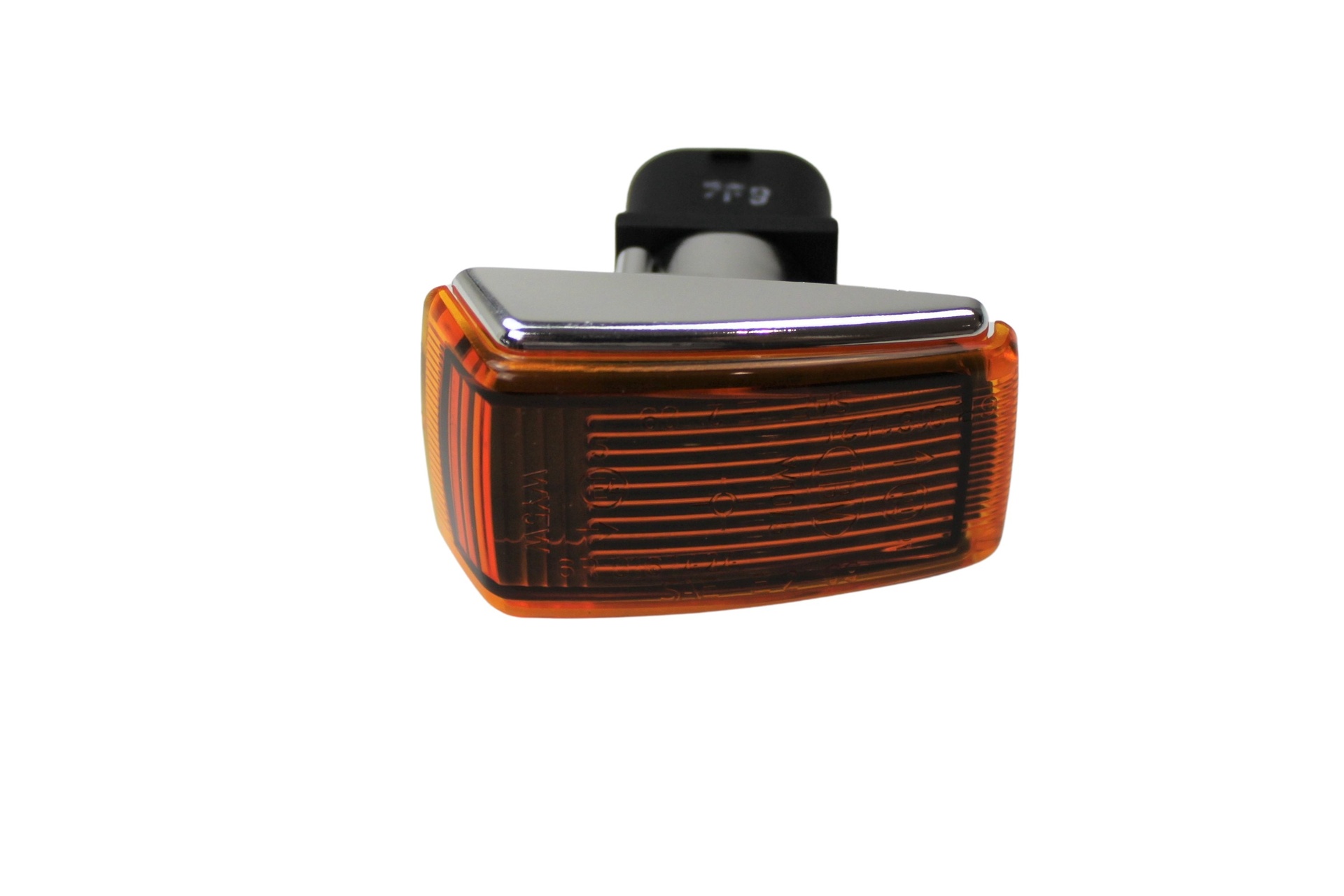 [6846318] Zijverlichting knipperlicht voorscherm 240+260+740+760+940+960+90+V90+S90+V70 chroom/oranje