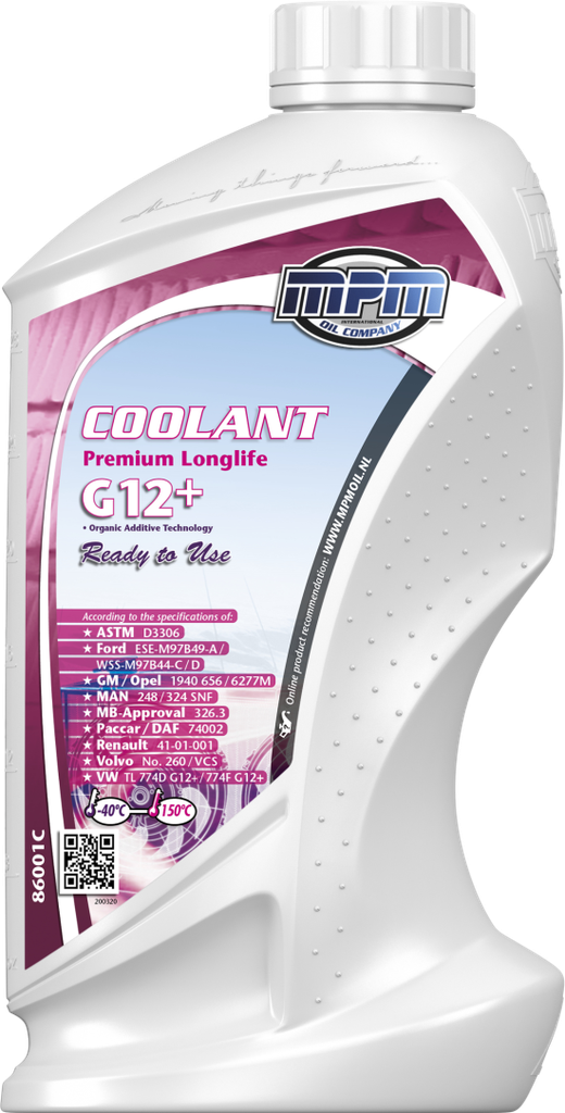 Koelvloeistof / lila / Coolant / G12+ / -40 / klaar voor gebruik / 1 liter verpakking / Premium Long Life