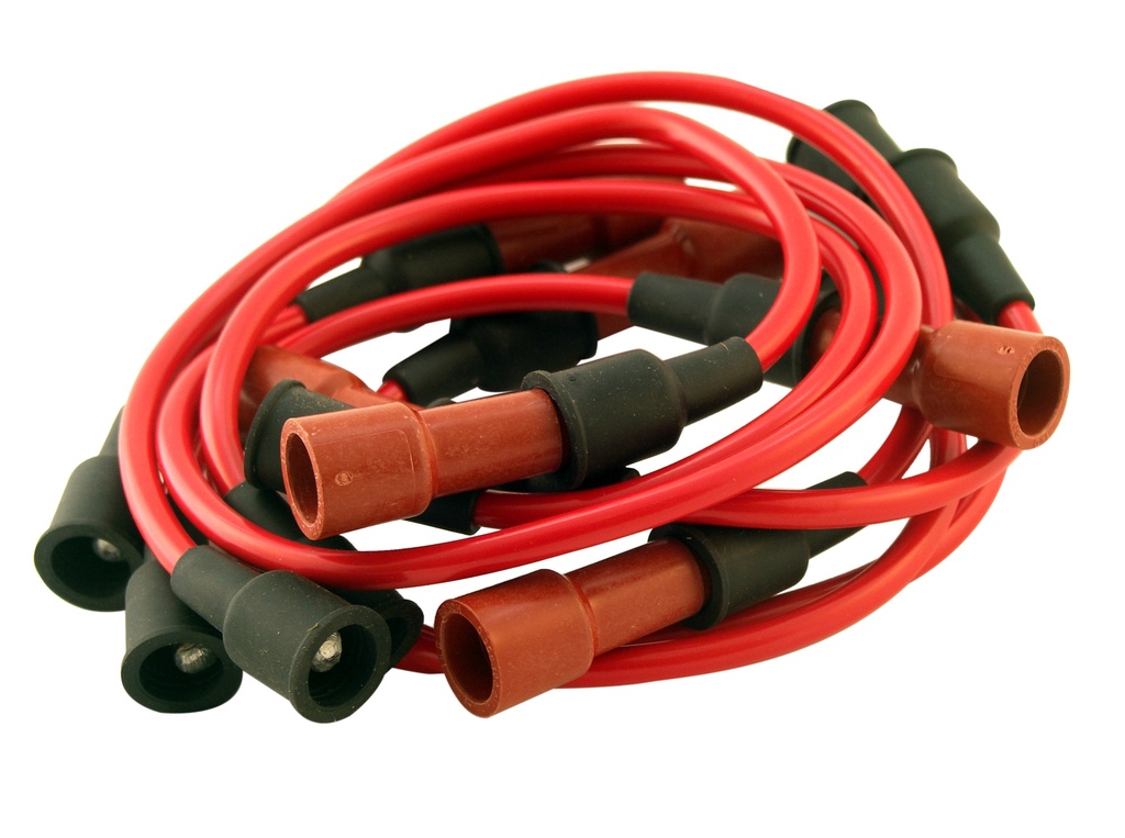 Bougiekabelset 164 B30A+E incl bobinekabel ROOD  silicon 275663 275659