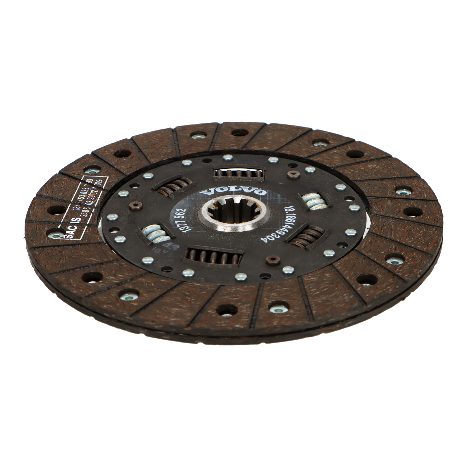 [1377562] Volvo Clutch plate 260 264 M50+M51 (381296) 10 splines Volvo part no 1377562