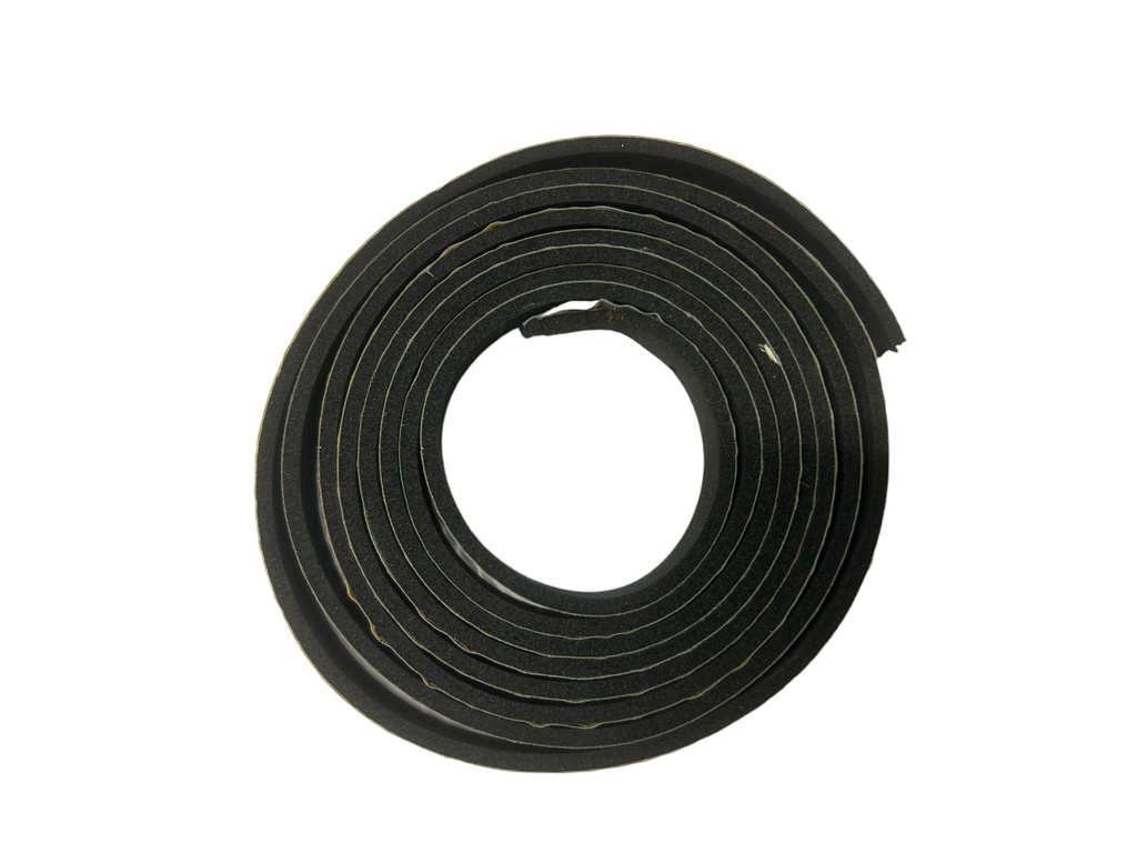 Rubber strip portier pv duett per meter zelf klevend ruit zijde