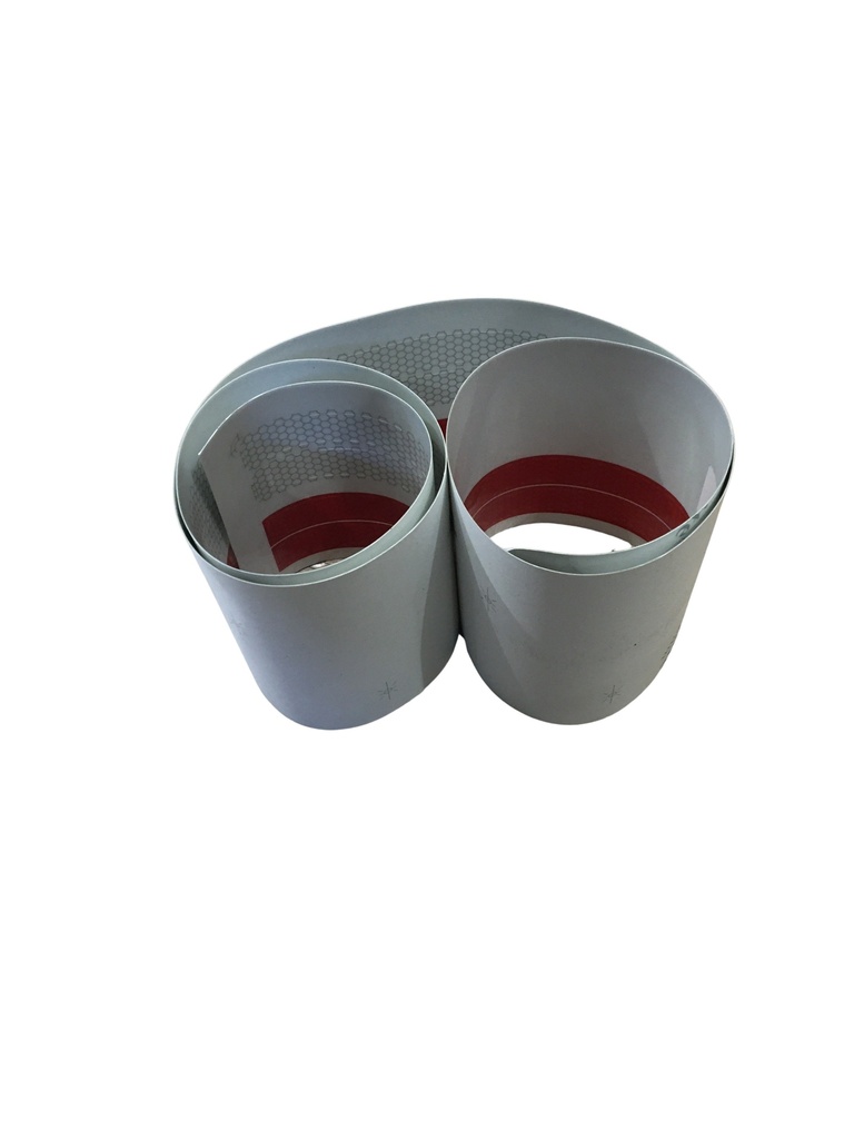 Striping bumper 240+260 reflecterend voor wit achter rood voor+achter SET 1981+