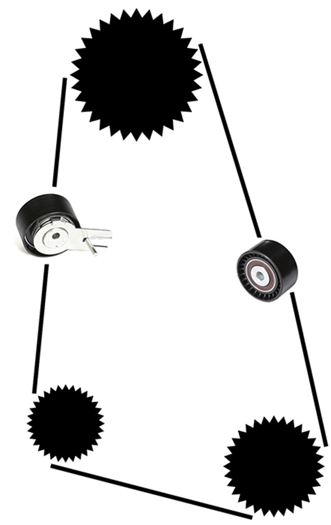 distributieriem set S80 C30 S40 V50 V70 1.6 diesel