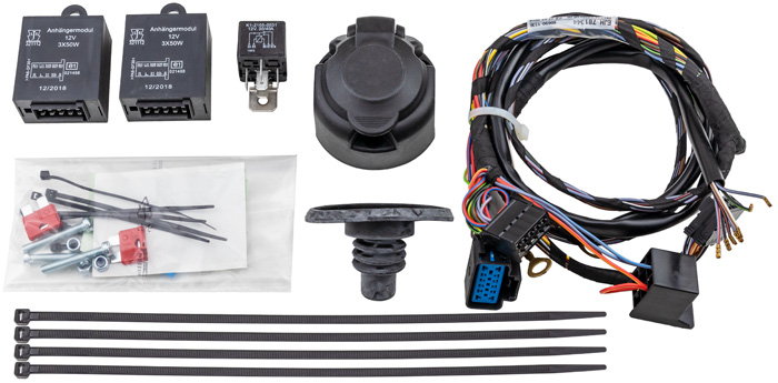 7 polige  kabel set trekhaak xc90 2005+ zonder grijze stekker, met module