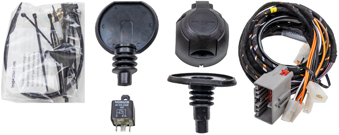 Volvo 7 pin cable set tow bar Xc70 with gray plug Volvo part no 8943L25E