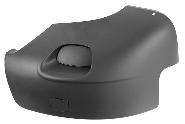 Volvo side bumper under Xc90 right gray plastic part for vehicles without fog lights and towing eye cover 2003-2006 Volvo part no 8648337