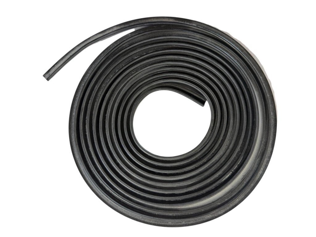 Rubber sierlijst voorruit 140+164+240+260 -1989 (gemonteerd aan de sierlijst) ORIG Volvo