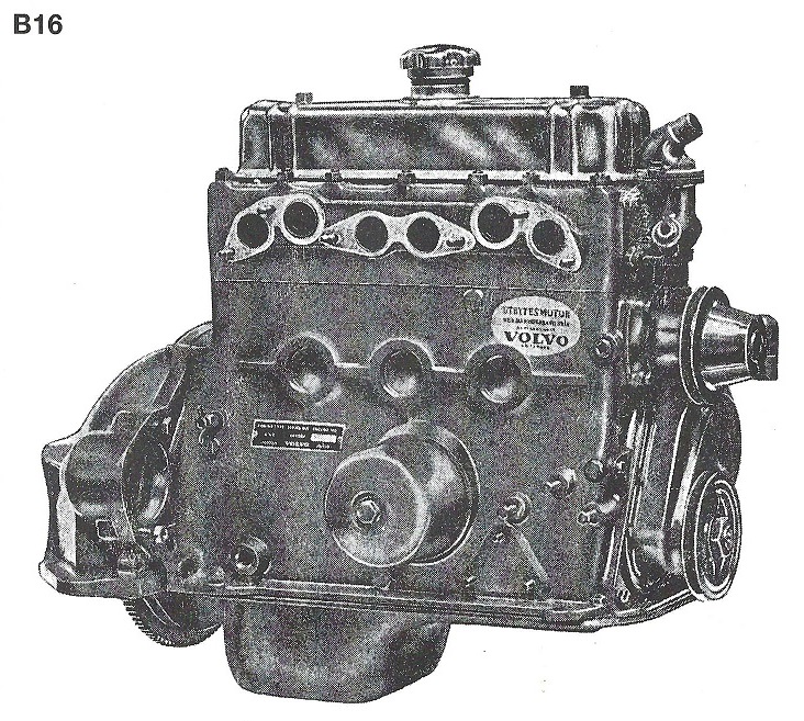 Volvo Engine short block B16 EXCHANGE lower block without cylinder head Volvo part no 50010101