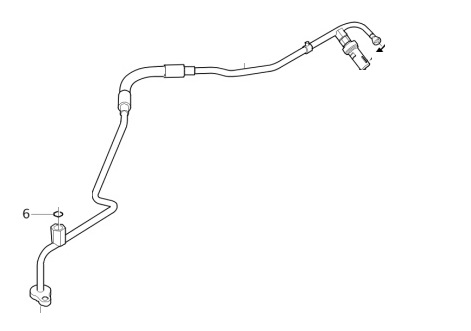 Hogedruk leiding airco C30 V70 V50 S40 pomp--condensor 5 cilinder benzine