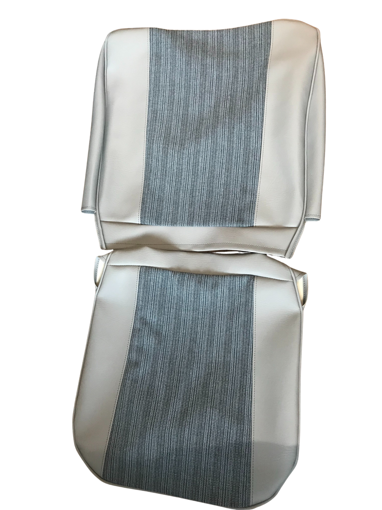 Bekleding Voorstoel 544 1962 blauw set rug en zitting 41-198