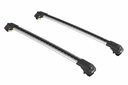 Dakdragers zilver voor aan roofrail/dakrail  Volvo V50 2004-2012 6 max 75kg dakrail  wing vorm, voor weinig windgeruis