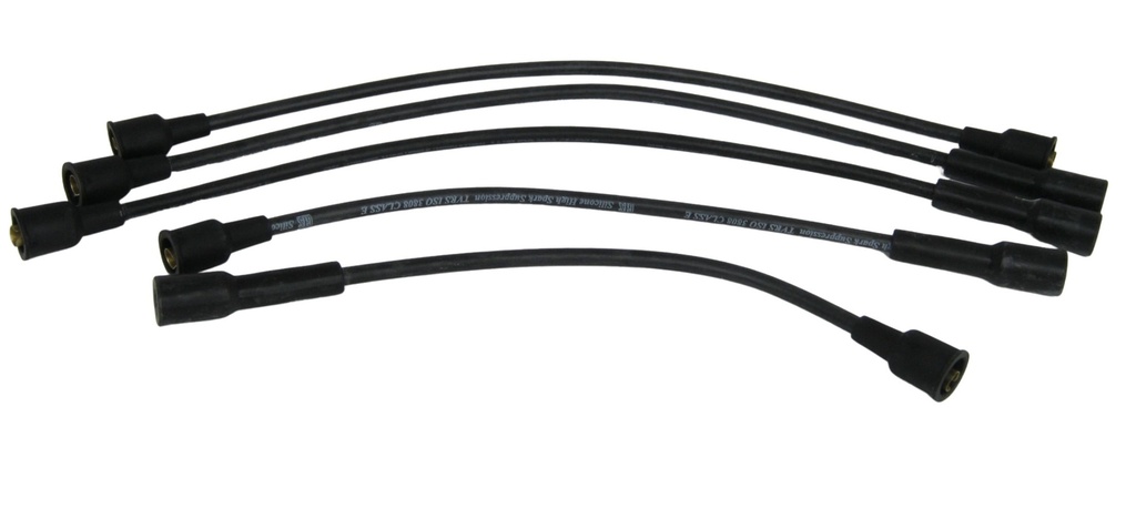 Volvo Spark plug cable set B18+B20 black silicon rubber including ignition coil cable Volvo part no 670523