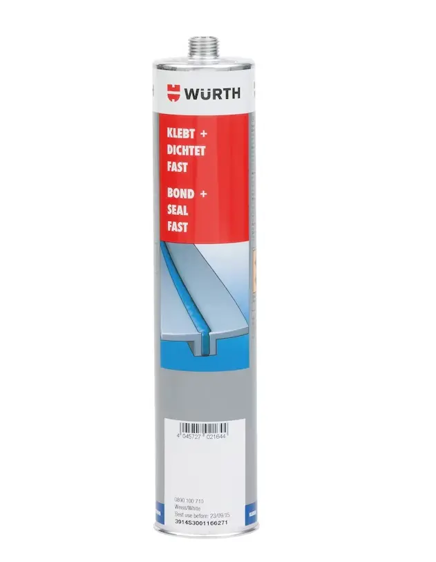 Constructielijm Kleeft + Dicht Fast KLEEFT EN DICHT FAST ZWART 300 ML oa voor het lijmen van koplampen en koplamp lenzen