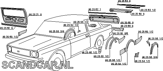 Volvo see = 9025583 Volvo part no 9025571