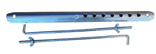 [80518] Volvo Battery holder hooks bracket Amazon+PV set of 2 pieces (663421) universal Volvo part no 80518