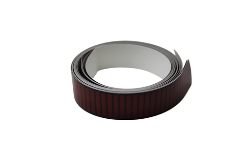 [1128741] Striping bumper 240+260 achter ROOD reflecterend (set 3st) -1980 aluminium bumper