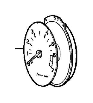 [1259768] Volvo Tachometer RPM Meter VDO 240 260 1981-1984 Volvo Part No. 1259768