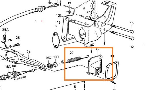 [381270] Volvo dust cover rubber fork 240 coupling incoming 240 M40 M41 Volvo part no 381270