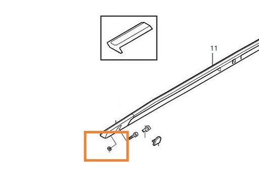 [9178524] afdichting 850, V70, V70 XC dakrails