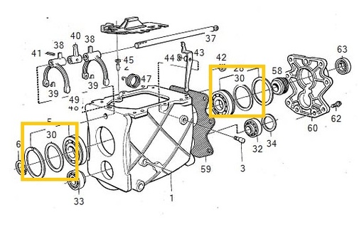 [948009] Shim 0.75 Mm  versnellingsbak M45, M46. M47. 240, 260, 740, 760, 940, 940 SE, 960