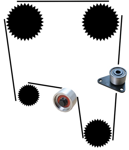 [21430011] Volvo timing belt set 850 Volvo part no 21430011