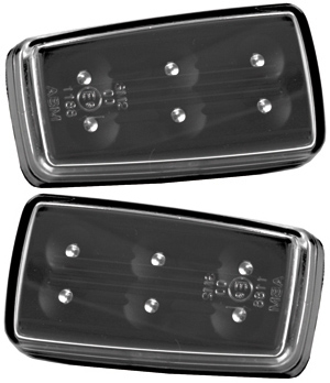 [35430060] Volvo Side lighting crystal black housing Left and right fitting 260 850 S70 V70 940 740 760 960 240 780 Volvo part no 35430060