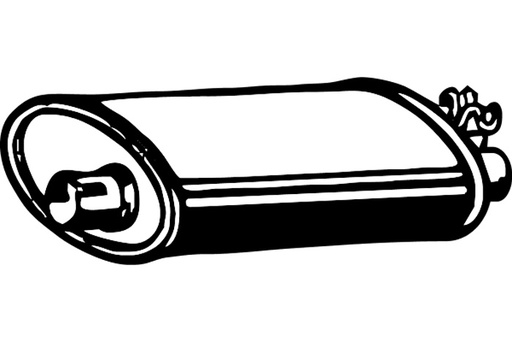 [P7743] Volvo Muffler VOLVO 740-960 TURBO 88- Volvo part number P7743 for Volvo