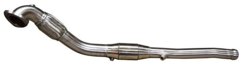 [VOK70010S] 3 Inch Downpipe RVS met Racecat Schuine Flens Volvo 850 - V70 - S70 - C70 Turbo 1999-2005