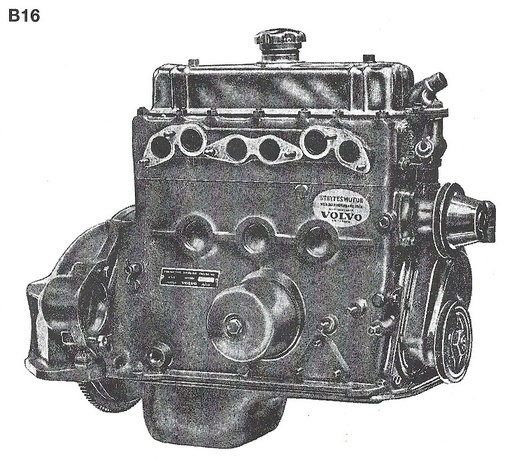 [50010101] Motor shortblock B16 RUIL onderblok zonder cilinderkop Amazon 121, Amazon 122S, P 210 Duett, Pv 444, PV 445 DUETT, Pv 544