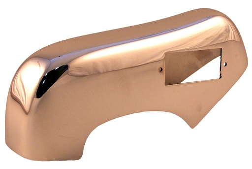 [657385] Bumper rozet PV444+PV544 1957+ links achter chroom