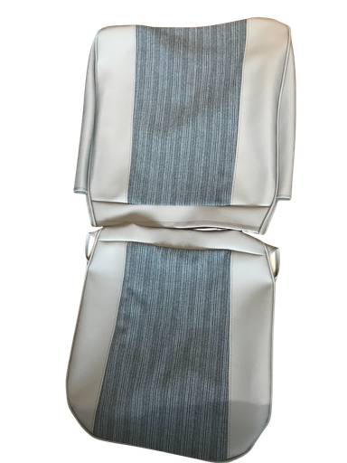 [690523-24] Bekleding Voorstoel 544 1962 blauw set rug en zitting 41-198