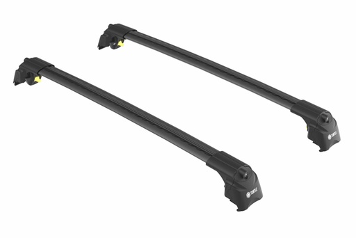 [DAK1005B] Dakdragers zwart voor aan roofrail/dakrail  Volvo V90  max 75kg dakrail  wing vorm, voor weinig windgeruis