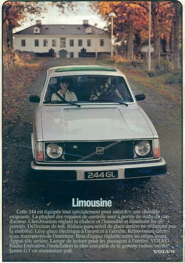 [poster244GLlim] Poster 244 GL zilver limousine  voor landhuis  reproductie