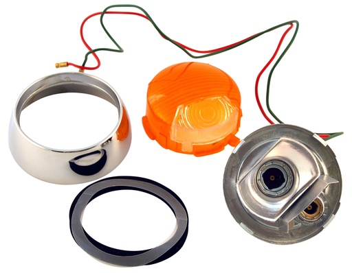 [668195] Volvo Indicator P1800+P1800E+P1800ES orange/white complete turn signal Volvo part no 668195