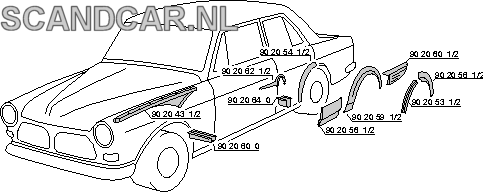 [9020581] Volvo see 9020531 + 9020551 Volvo part no 9020581
