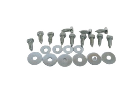 [MSA2] Volvo Mounting kit mudflap PV+Amazon front (for 2 pieces) Volvo part no MSA2